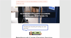 Desktop Screenshot of peterboroughcarpetcleaners.co.uk